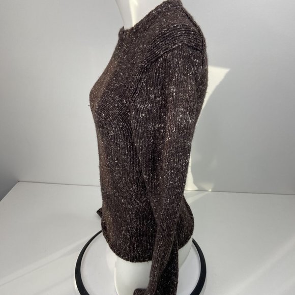 Vintage J Crew Women’s Sweater Brown Marled Size S Wool Blend. - Picture 2 of 5